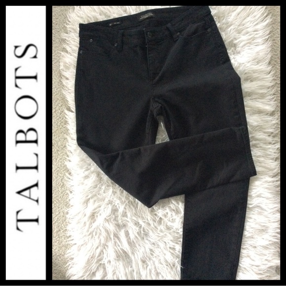 NWOT Talbots Flawless Slim Ankle Black Jeans - Picture 3 of 7